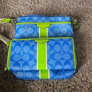 Coach crossbody and wallet set